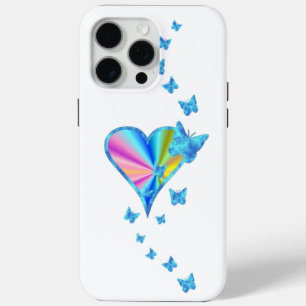 Coque Case-Mate iPhone Rainbow heart and Butterfly