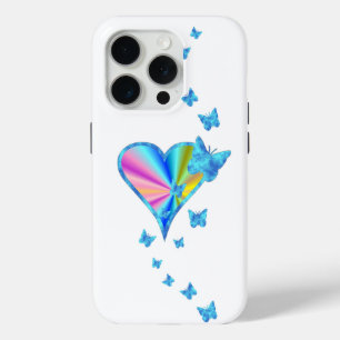 Coque Case-Mate iPhone Rainbow heart and Butterfly