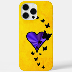 Coque iPhone 16 Pro Max Rainbow heart and Butterfly