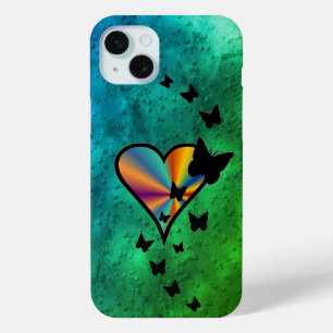 Coque Case-Mate iPhone Rainbow heart and Butterfly