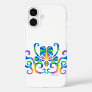 Coque Pour iPhone 16 Rainbow Heart et Lily