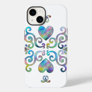 Coque Case-Mate iPhone Rainbow Heart et Lily