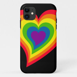 Coques Pour iPhone Rainbow Heart iPhone 5 Coque-Mate