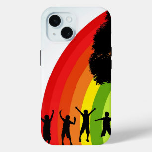 Coque Pour iPhone 15 Rainbow Joy