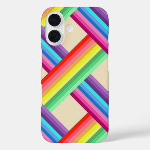 Coque Pour iPhone 16 Rainbow Twist