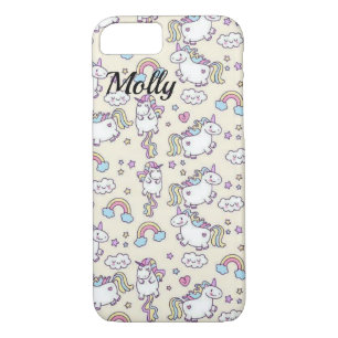 Coque Case-Mate iPhone Rainbow Unicorn NAME Kawaii Cute Swete