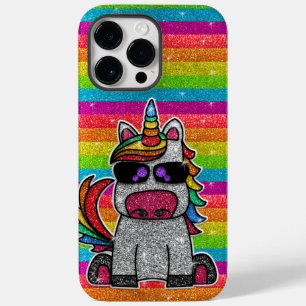Coque Case-Mate iPhone Rainbow Unicorn Parties scintillant étincelante or