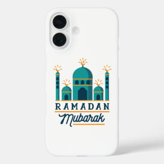 Coque Pour iPhone 16 Ramadan Mubarak Mosque Crescent Art