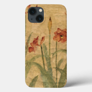 Coques Pour iPhone Rangée d'amaryllis rouge