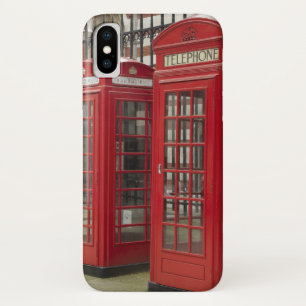 Coques Pour iPhone Rangée de cabines téléphoniques à l'arrière du Roy