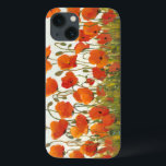 iPhone 13 Coque Rangées de pavots I<br><div class="desc">Floral</div>