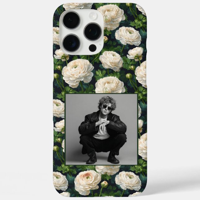 Coques Case-Mate iPhone Ranunculus personnalisé, cadeau classique pour mam (Verso)