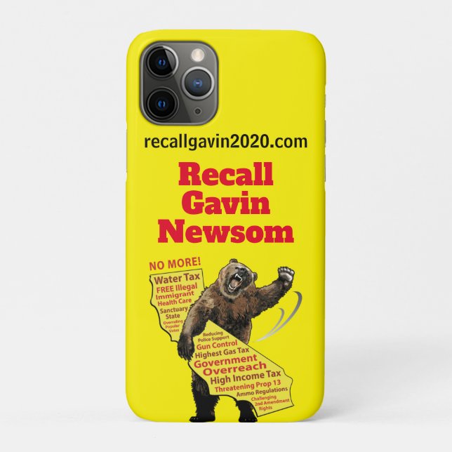 Coques Case-Mate iPhone Rappeler Gavin Newsom (Dos)