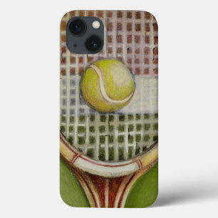Case-Mate iPhone Case Raquette de tennis avec balle posée sur le court