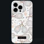 Coque Case-Mate iPhone Raquette de tennis Lover<br><div class="desc">Raquettes de tennis motif. Parfait pour les filles qui aiment le tennis</div>