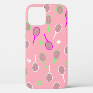 Case-Mate iPhone Case Raquettes cool Rose Retro Joueur de tennis Motif