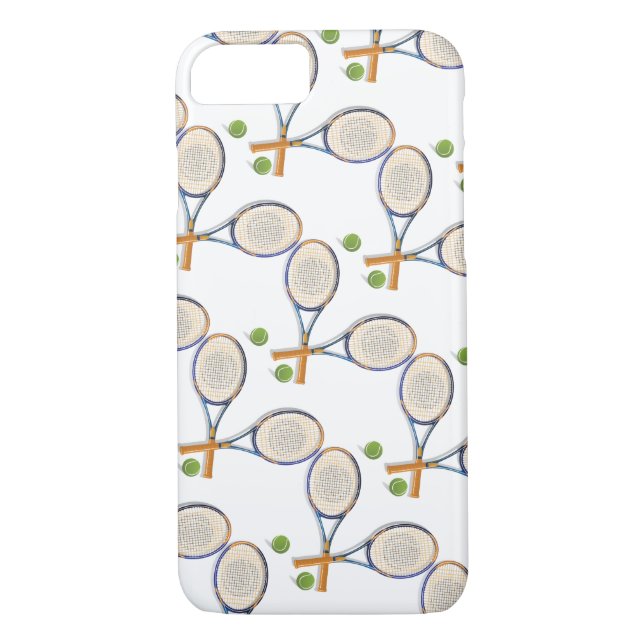 Coques Case-Mate iPhone Raquettes et balles de tennis sur mesure (Dos)
