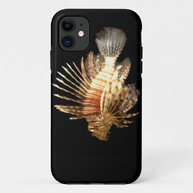 Coques Case-Mate iPhone Rascasse volante sur fond noir (Dos)