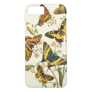 Coque Case-Mate iPhone Rassemblement coloré de papillons et de chenilles