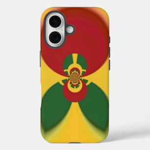 Coque Pour iPhone 16 Rasta Colours Art Abstrait Imprimer
