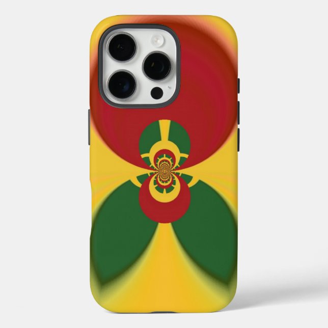 Coques Case-Mate iPhone Rasta Colours Art Abstrait Imprimer (Verso)