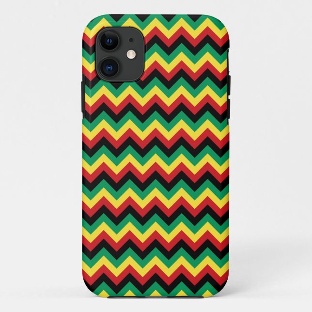 Coques Case-Mate iPhone Rastafarian Chevron (Dos)