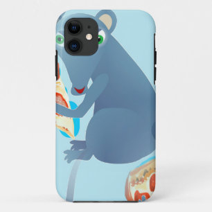 Coque iPhone 11 rat à pizza