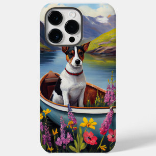 Coque Case-Mate iPhone Rat Terrier sur une pagaie : une aventure Pittores