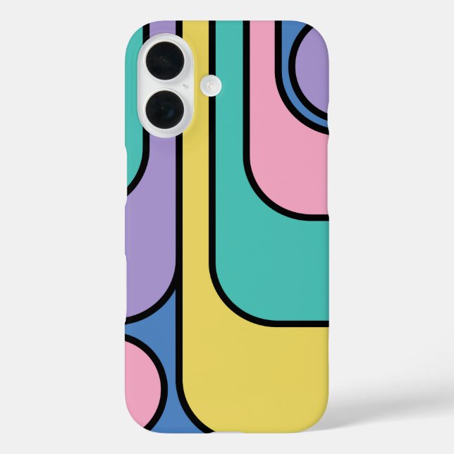 Coques Case-Mate iPhone Rationalisation Moderne Style rétro Design géométr (Verso)