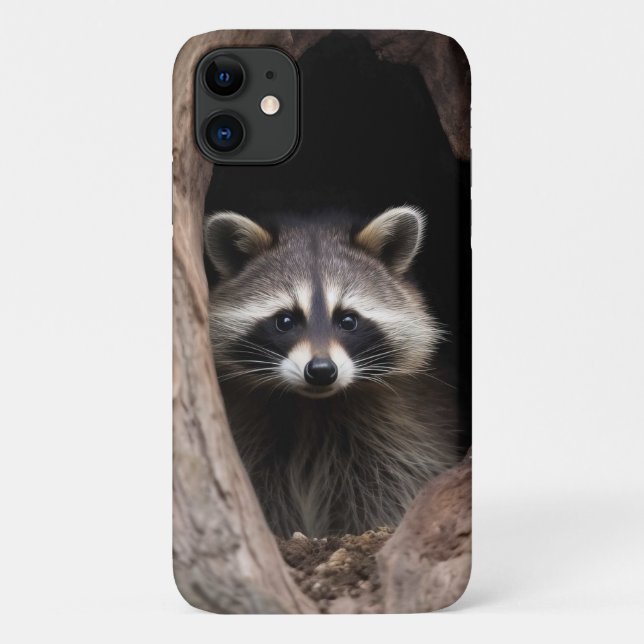 Coques Case-Mate iPhone Raton laveur dans la grotte de l'arbre  (Dos)