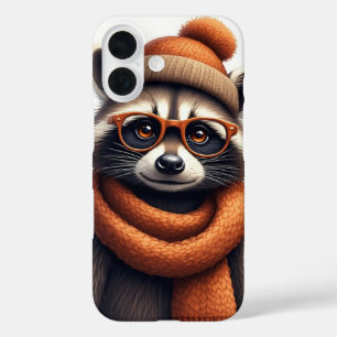 Coque Pour iPhone 16 Raton laveur élégant