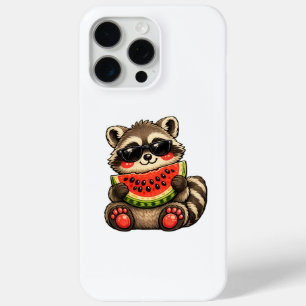 Coque Case-Mate iPhone Raton laveur mignon avec pastèque