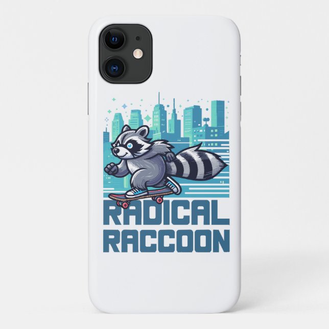Coques Case-Mate iPhone Raton laveur radical skateboardeur urbain (Dos)