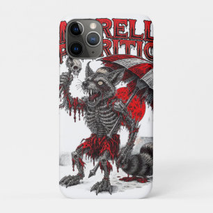 Case-Mate iPhone Case Raton laveur zombie tenant une tête de mort et un