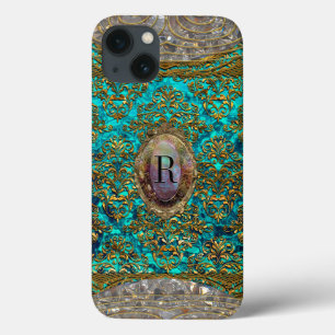 Etui iPhone 13 Ravone Damask Baroque Monogramme