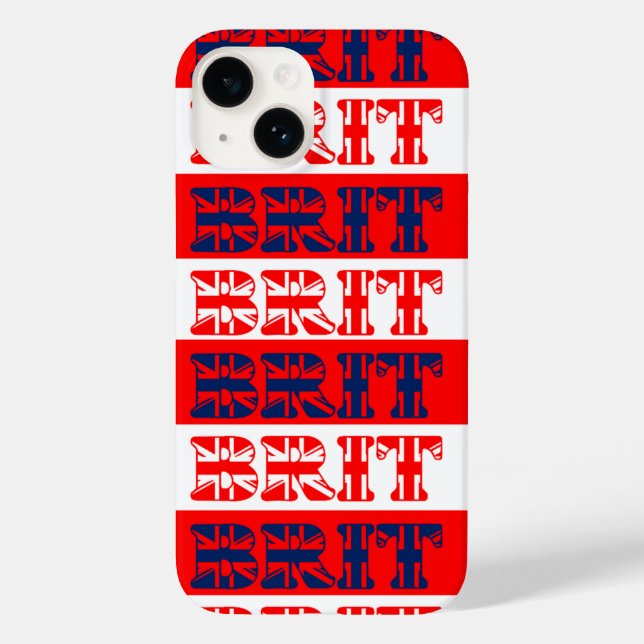 Coques Case-Mate iPhone Rayé "Brit" marqué (Verso)
