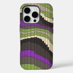 Coques iPhone 16 Pro Rayé psychédélique vintage de montagnes russes