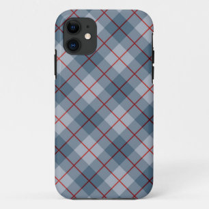 Coque Case-Mate iPhone Rayure Bleu-Rouge de plaid polarisé