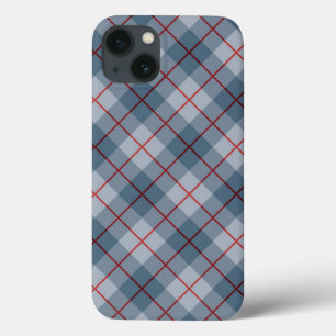 iPhone 13 Coque Rayure Bleu-Rouge de plaid polarisé