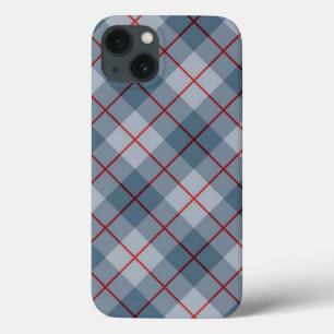 Etui iPhone Case-Mate Rayure Bleu-Rouge de plaid polarisé