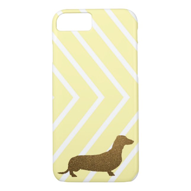 Coques Case-Mate iPhone Rayure de jaune d'icône de chien des parties (Dos)