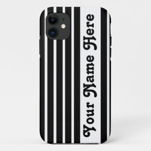 Etui iPhone Case-Mate Rayure Safari noire avec nom