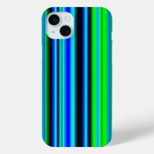 Coque Case-Mate iPhone Rayures arc-en-ciel bleu vert