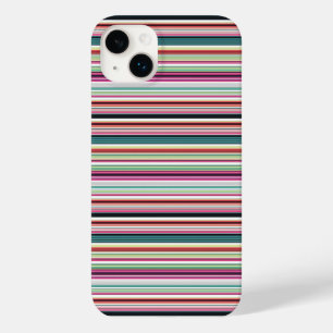 Coque Case-Mate iPhone Rayures blanches colorées mignonnes