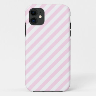 Case-Mate iPhone Case Rayures blanches et rose-clair