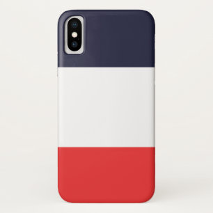 Case-Mate iPhone Case Rayures blanches et rouges bleues barrées