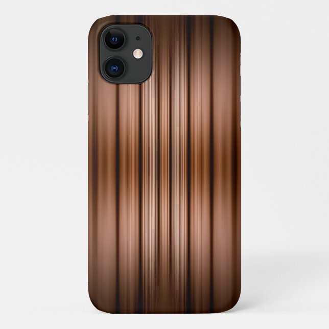 Coques Case-Mate iPhone Rayures brunes et noires lumineuses (Dos)