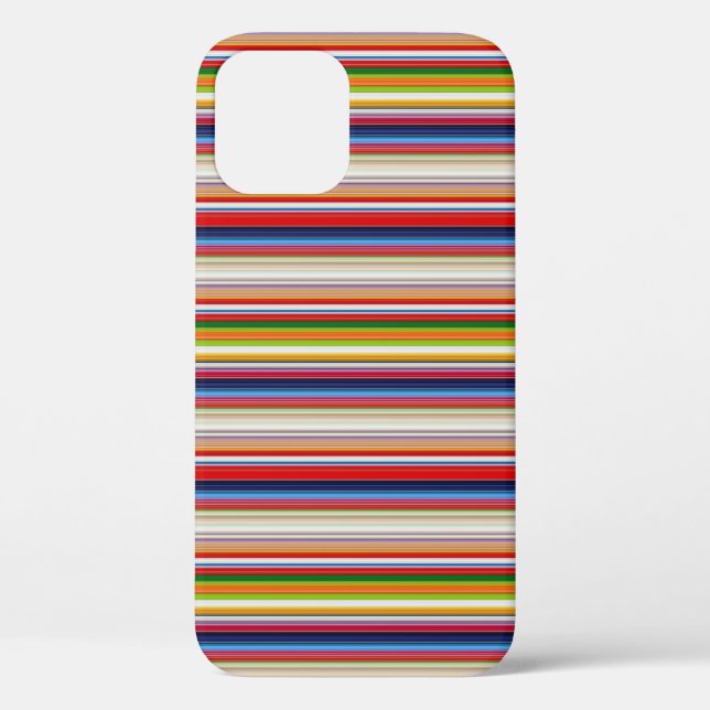 Coques Case-Mate iPhone Rayures colorées chaudes (Verso)