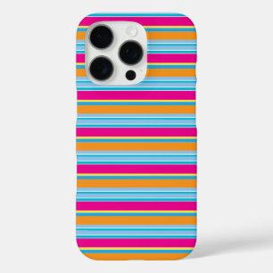 Coque iPhone 16 Pro Rayures colorées de magie mignonne