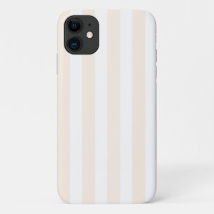 Case-Mate iPhone Case Rayures de bonbon beige et blanc